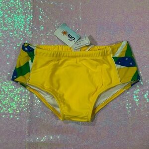 Cia Yellow Brazilian Boyshort Swimsuit Bottoms ★彡
